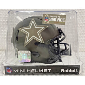 Dallas Cowboys Mini Helmet NFL Football Salute To Service Riddell Speed STS New